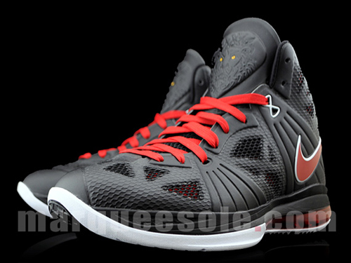 nike lebron 8 ps black red. The LeBron 8 PS is constructed